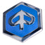 emblem / badge Piaggio hexagonal 42x48mm to plug for Piaggio Beverly, Carnaby, X7, X8, X10 CIF MOTOVEIKALS 21