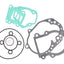 engine gasket set for Peugeot vertical LC 101 OCTANE MOTOVEIKALS 21
