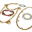 engine gasket set for Zündapp 50 2-stroke (aluminum cylinder head gasket) NARAKU MOTOVEIKALS 21
