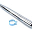 Exhaust, chrome 32mm connection 70mm diameter 740mm length for Hercules K 50 MK KX Ultra DIVERSE / IMPORT MOTOVEIKALS 21
