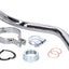 exhaust manifold set chromed 28mm for Simson Schwalbe KR51/2 OEM STANDARD MOTOVEIKALS 21