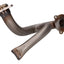 exhaust manifold stainless steel w/ choke tube, unrestricted for Aprilia SX, RX, Derbi Senda, DRD, X-Treme, SM, Gilera RCR, SMT OEM STANDARD MOTOVEIKALS 21