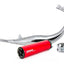 exhaust VOCA Chromed 50/70cc red silencer for Derbi EBE, EBS, D50B Enduro, Supermoto VOCA RACING MOTOVEIKALS 21