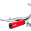 exhaust VOCA Chromed 50/70cc red silencer for Minarelli AM6 Enduro, Supermoto VOCA RACING MOTOVEIKALS 21