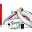 exhaust VOCA Cross chromed 50/70cc red silencer for Aprilia RX, SX, Derbi Senda VOCA RACING MOTOVEIKALS 21