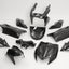 fairing kit 11-piece black metallic for Yamaha Aerox, MBK Nitro 50cc, 100cc 2-stroke DMP MOTOVEIKALS 21