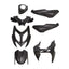 fairing kit 7-piece black matt for Yamaha Aerox, MBK Nitro 2013-2017 101 OCTANE MOTOVEIKALS 21