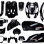 Fairing kit black primed 16-piece for SYM Fiddle 3 year 2014-2020 101 OCTANE MOTOVEIKALS 21