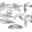 fairing kit EDGE 9-piece grey metallic for Yamaha Aerox, MBK Nitro EDGE BIKEPARTS MOTOVEIKALS 21