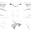 fairing kit EDGE 9-piece white matt for Yamaha Aerox, MBK Nitro EDGE BIKEPARTS MOTOVEIKALS 21