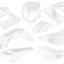 fairing kit white for Derbi Senda DRD Racing -2010 101 OCTANE MOTOVEIKALS 21