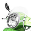 Flyscreen with chromed brackets -MOTO NOSTRA, w=340mm, h=105mm- Vespa GT, GTL, GTS, GTS Super 125-300cc - colourless MOTO NOSTRA MOTOVEIKALS 21