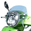 Flyscreen with chromed brackets -MOTO NOSTRA, w=340mm, h=105mm- Vespa GT, GTL, GTS, GTS Super 125-300cc - smoke grey MOTO NOSTRA MOTOVEIKALS 21