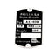 Frame nameplate dimensions: 59 x 40mm for Avelo AX 40M DIVERSE / IMPORT MOTOVEIKALS 21