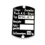 Frame type plate dimensions 59 x 40mm for Puch M 50 Jet DIVERSE / IMPORT MOTOVEIKALS 21