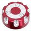 fuel tank cap aluminum red anodized for Aprilia RX 50, SX 50, Derbi Senda R, Senda SM, Gilera SMT 50, RCR 50 DIVERSE / IMPORT MOTOVEIKALS 21