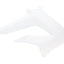 fuel tank cover right OEM white for Derbi Senda 2011-, Gilera RCR, SMT 2011- PIAGGIO MOTOVEIKALS 21