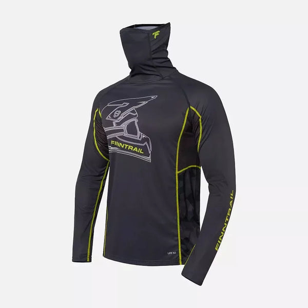 Moto krekls Finntrail Vizard UV aizsardzība middle grey