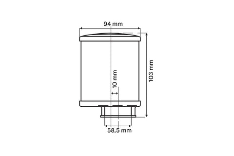Gaisa filtrs Malossi Red Filter E13 Ø 60 mm, taisns MALOSSI MOTOVEIKALS 21