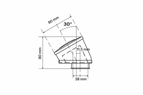 Gaisa filtrs Malossi Red Filter E14 Ø 38 mm, 30° PHBL 22 mm MALOSSI MOTOVEIKALS 21
