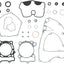 Gasket Set W/Os Kx250F MOOSE RACING HARD-PARTS MOOSE RACING MOTOVEIKALS 21