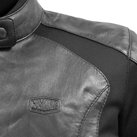 Gasoline FELINE sieviešu ādas jaka black GASOLINE MOTOVEIKALS 21