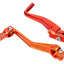 gear shift and kickstart lever foldable, anodized aluminum, orange for Simson S50, S51, S53, S70, S83 101 OCTANE MOTOVEIKALS 21