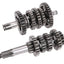 gearbox / gear shaft set 6-speed Doppler standard for Derbi EBE, EBS, D50B0, D50B DOPPLER MOTOVEIKALS 21