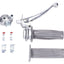 handlebar grip set complete 2-speed / 3-speed grey for Puch, Sachs, Zündapp DIVERSE / IMPORT MOTOVEIKALS 21