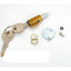 Handlebar lock keys 2 keys Lock bolt diameter 8 mm Lock cylinder 12 for Hercules, Puch Maxi, X 30, Kreidler MF-2, MF 12, 13, DKW KTM DIVERSE / IMPORT MOTOVEIKALS 21