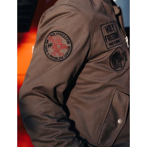 Holy Freedom Bomber jacket khaki HOLY FREEDOM MOTOVEIKALS 21
