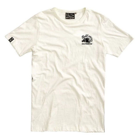 Holy Freedom Crew t-shirt off white HOLY FREEDOM MOTOVEIKALS 21