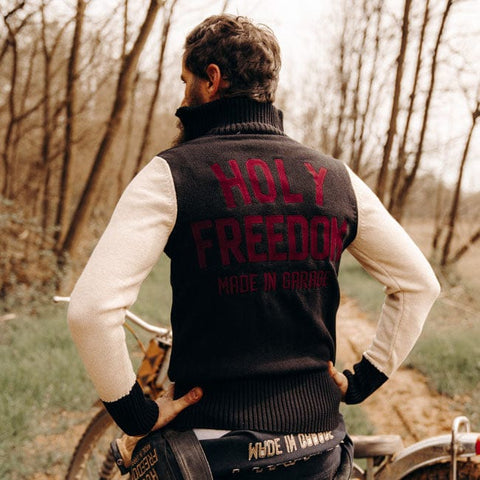 Holy Freedom Dirtrack sweatshirt black/white HOLY FREEDOM MOTOVEIKALS 21