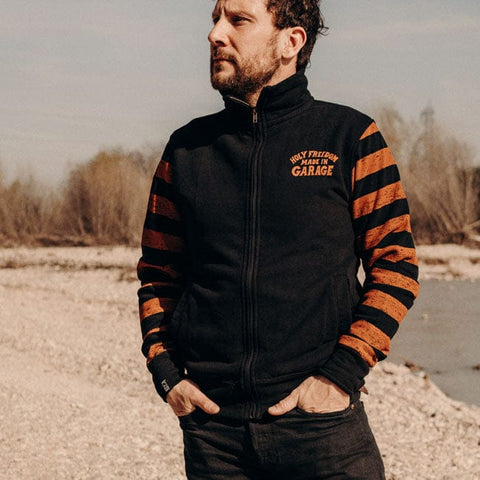 Holy Freedom Garage zip sweatshirt orange/black HOLY FREEDOM MOTOVEIKALS 21