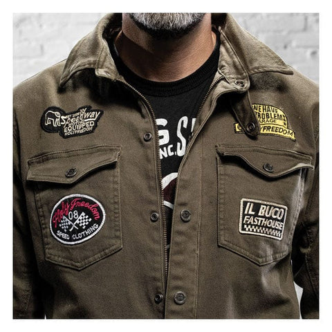 Holy Freedom Lieutenant jacket military green HOLY FREEDOM MOTOVEIKALS 21
