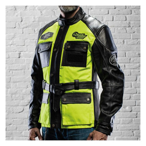 Holy Freedom Quattro Vision leather jacket black/fluo yellow HOLY FREEDOM MOTOVEIKALS 21