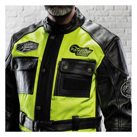 Holy Freedom Quattro Vision leather jacket black/fluo yellow HOLY FREEDOM MOTOVEIKALS 21