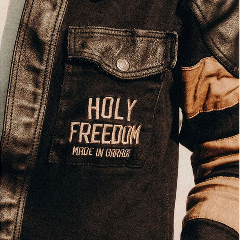 Holy Freedom Tutonero overall black/white HOLY FREEDOM MOTOVEIKALS 21