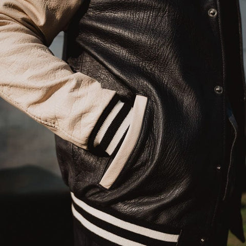Holy Freedom Varsity black jacket HOLY FREEDOM MOTOVEIKALS 21