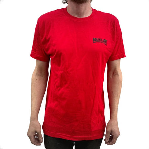 Indian Larry Street Racer t-shirt red INDIAN LARRY MOTORCYCLES MOTOVEIKALS 21