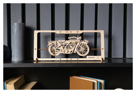 Indie moto 2,5D puzzle 30 x 13 x 5,8 cm UGEARS MOTOVEIKALS 21