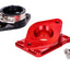 Intake manifold VOCA aluminum CNC PWK 21-28mm red for Minarelli AM6, Derbi VOCA RACING MOTOVEIKALS 21