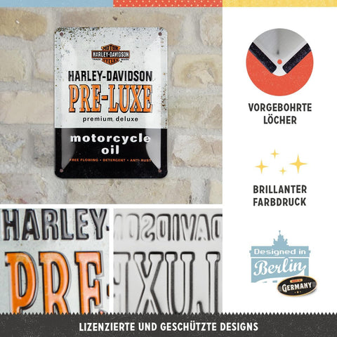 Izkārte Harley-Davidson Pre-Luxe 15x20cm NOSTALGIC ART MOTOVEIKALS 21