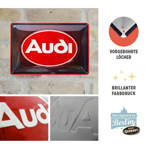 Izkārtne AUDI 20x30cm NOSTALGIC ART MOTOVEIKALS 21
