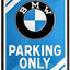 Izkārtne BMW PARKING ONLY 15cmx20cm NOSTALGIC ART MOTOVEIKALS 21