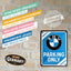 Izkārtne BMW PARKING ONLY 15cmx20cm NOSTALGIC ART MOTOVEIKALS 21