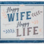 Izkārtne Happy WiFe Happy Life 15 x 20 cm NOSTALGIC ART MOTOVEIKALS 21