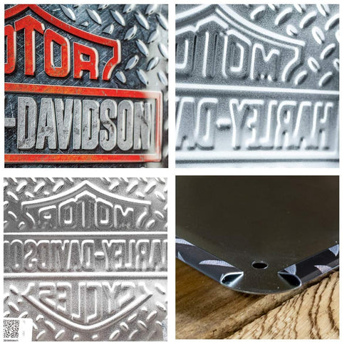Izkārtne Harley-Davidson DIAMOND PLATE 15x20 NOSTALGIC ART MOTOVEIKALS 21