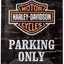 Izkārtne Harley Davidson  PARKING ONLY 15x20 NOSTALGIC ART MOTOVEIKALS 21