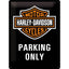 Izkārtne Harley Davidson PARKING ONLY 30cmx40cm NOSTALGIC ART MOTOVEIKALS 21